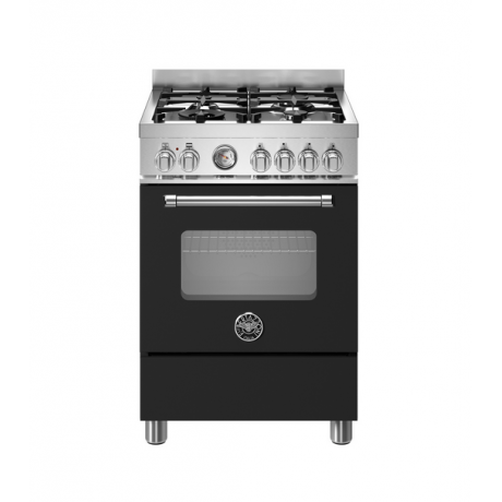 BERTAZZONI MAS64L1ENEC Κουζίνα Ηλεκτρική με Εστίες Αερίου 60cm Μαύρο BERTAZZONI MAS64L1ENEC Κουζίνα Ηλεκτρική με Εστίες Αερίου 60cm Μαύρο
